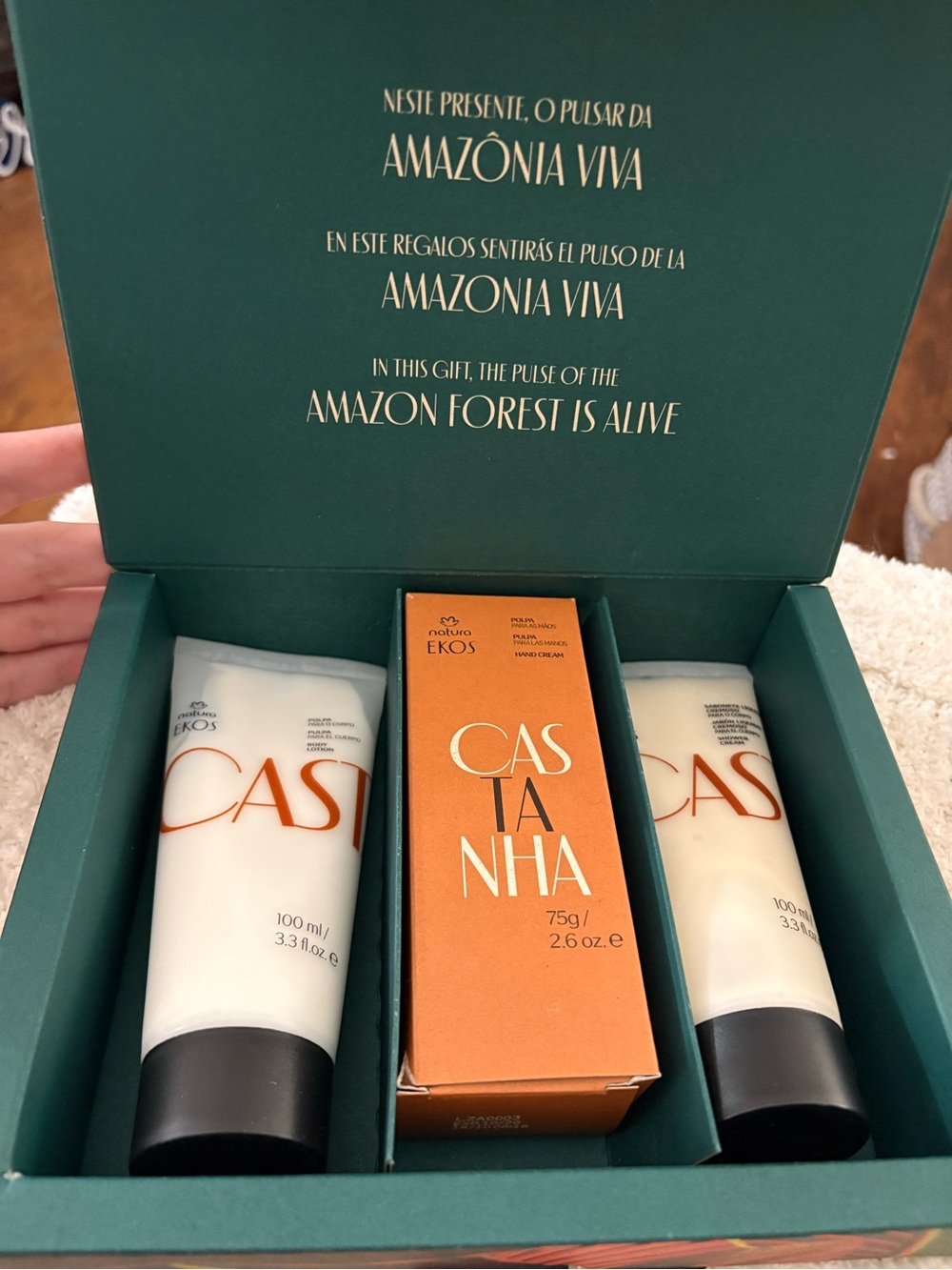 Natura Ekos Castanha Moisturizing Cream - White